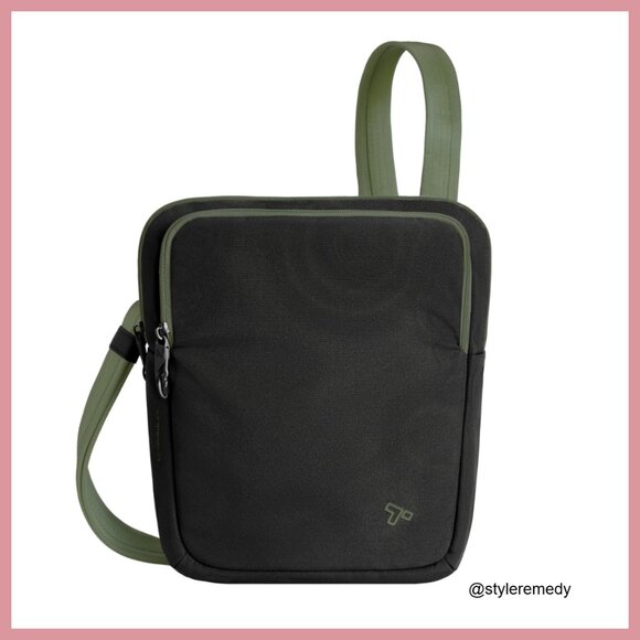 Anti-Theft Slim Crossbody Bag with Slash-Resistant Polyester